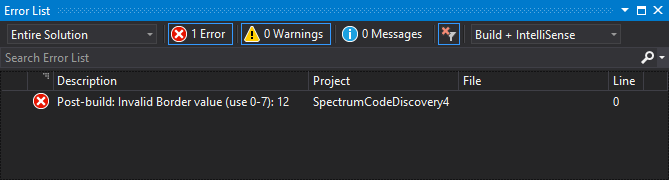 Auto export error